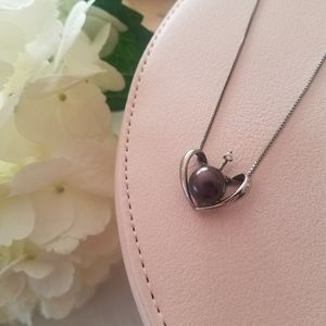 Purple pearl necklace